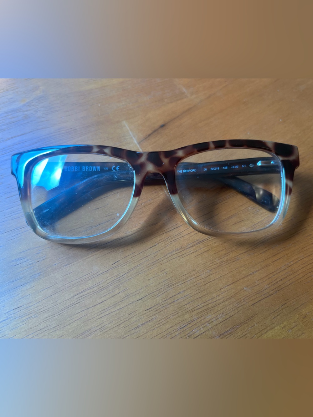 Bobbi Brown Tortoiseshell Rectangular Glasses - Picture 1 of 5
